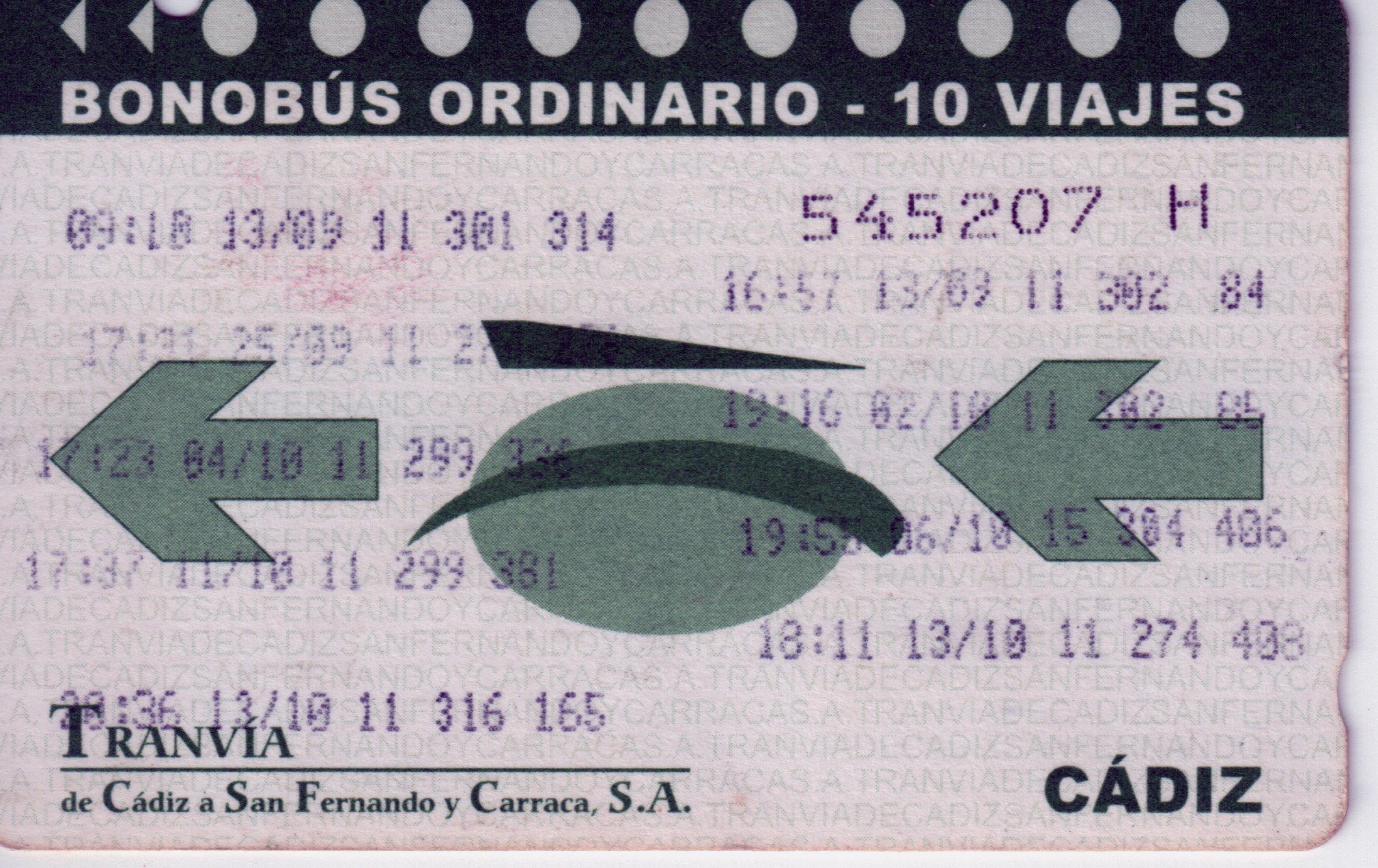 Bonobús de Tranvía de Cádiz a San Fernando y Carraca (2011) (1)