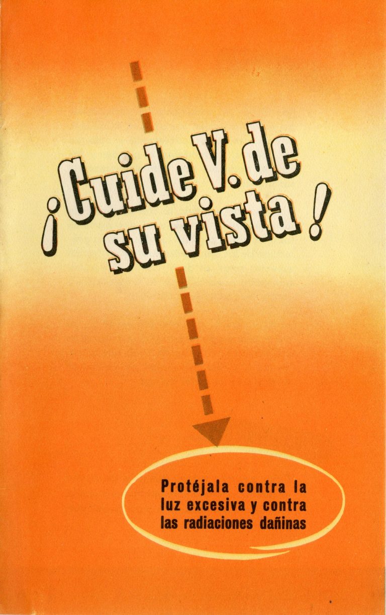 Folleto de cristales Unilux (1955), portada