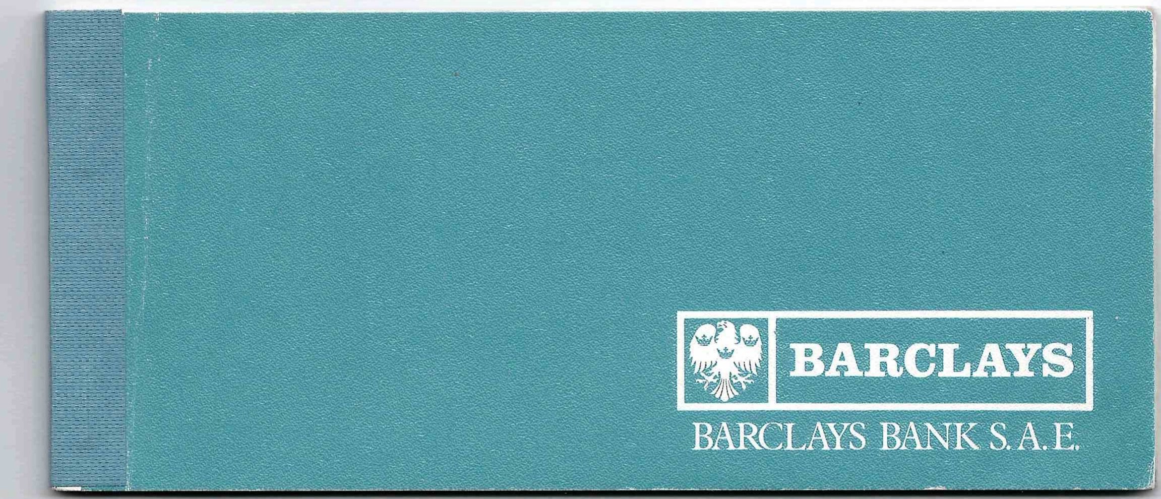 Talonario de cheques de Barclays Bank (4)