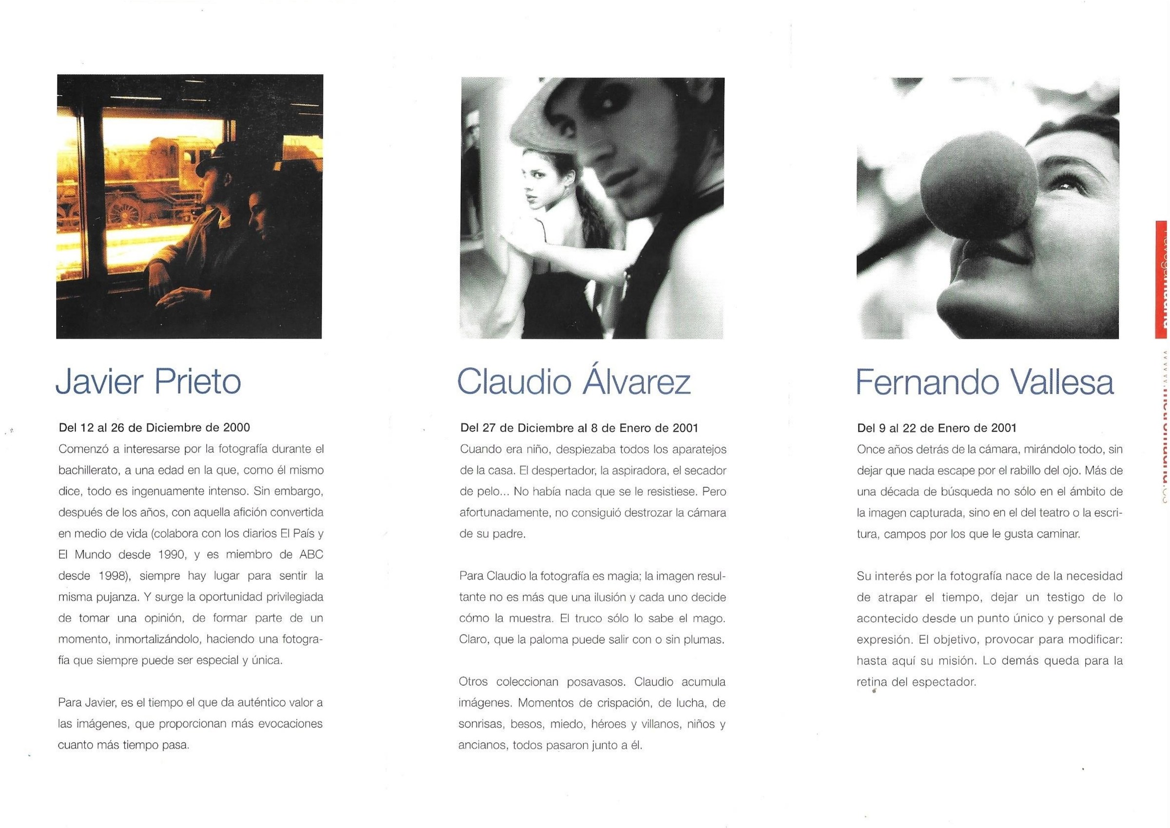 Folleto de la exposición «Jóvenes Reporteros» de Metro de Madrid (2000) (2)