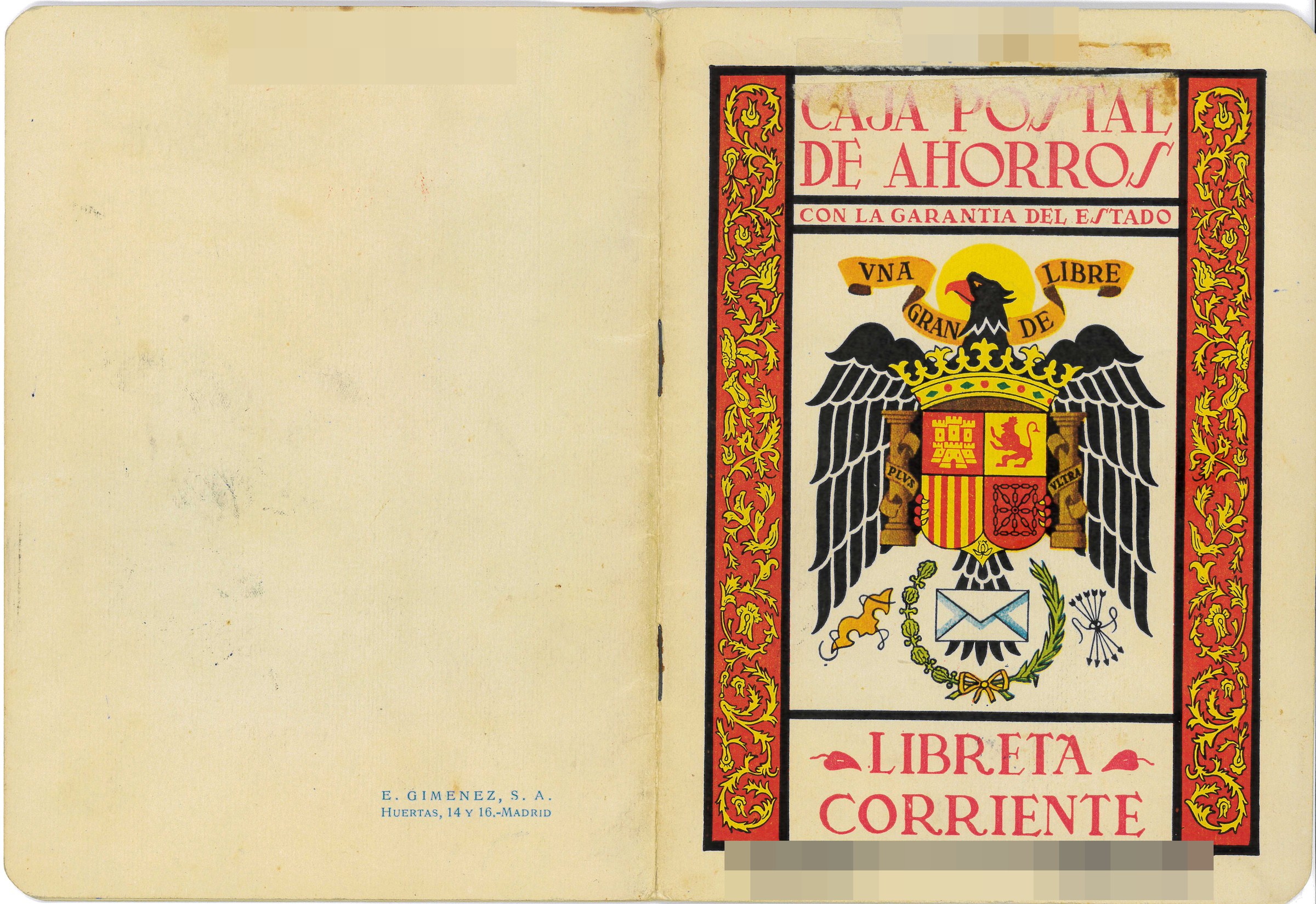 Libreta corriente de Caja Postal (1)
