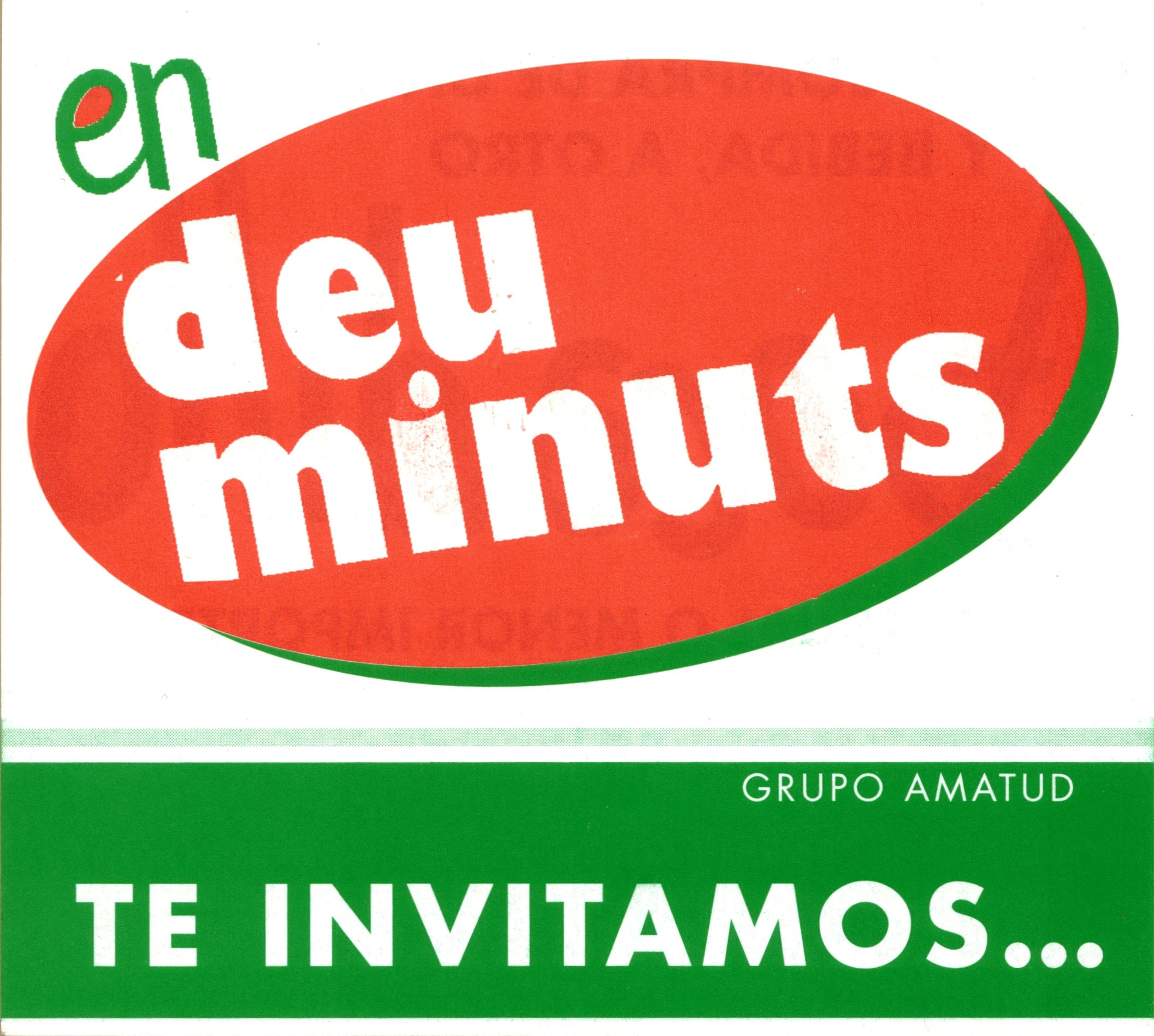 Vale por un bocadillo de Deu Minuts (1997), anverso